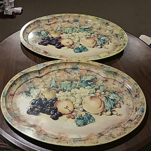Daher Decorated Ware Dining Tin Trays Poshmark